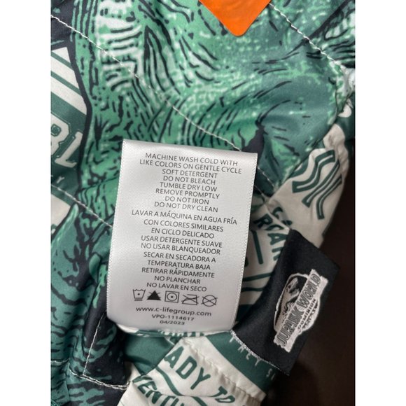 Jurassic Park Reversible Winter Jacket Green Toddler Size 2 Dinosaur - Picture 10 of 13